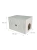 relaxdays Katzenschrank in Weiß - (B)80 x (H)50 x (T)53 cm