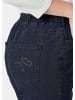 GOLDNER Edel geschmückte Jeansschlupfhose MARTHA in dunkelblau