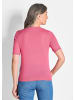 GOLDNER Klassisches Merinowollshirt, Rundhals in pink