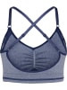 Hummel Hummel Top Hmlmt Yoga Damen Atmungsaktiv Schnelltrocknend Nahtlosen in INSIGNIA BLUE MELANGE