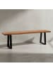KADIMA DESIGN Esszimmerbank 160x40x45,5 cm Massivholz / Metall mit