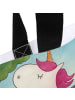 Mr. & Mrs. Panda Shopping Bag Einhorn Ballerina Design mit Spruch in Weiß