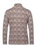 Betty Barclay Rollkragenshirt mit Stehkragen in Grau/Beige