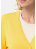 GOLDNER Uni Merino-Cardigan Langarm in gelb