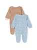 Minoti 2er. Set: Strampler 24babypack17 in beige