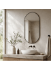 ABRIHOME Badezimmerspiegel in Silber 50x80 cm
