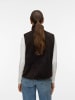 Vero Moda Teddyfell Weste in Chocolate Torte