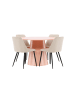 ebuy24 Essgruppe Lanzo (5-teilig) Peach 120 x 120 cm
