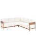 Beliani 3-tlg Lounge Set SAMPIERI in Braun/Beige