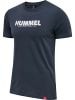 Hummel T-Shirt Hmllegacy Erwachsene in GREY MELANGE/BLUE NIGHTS
