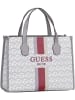 Guess Handtasche Silvana Two Compartment Tote in Stone Logo