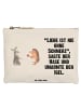 Mr. & Mrs. Panda Pouch Hase Igel mit Spruch in Weiß