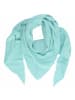 COFI 1453 Lian Schal Halstuch Elagentes Modeaccessoires aus 100% Baumwolle in mittleres Aquamarinblau