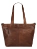 SPIKES & SPARROW Shopper echt Leder in cognac