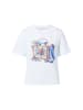 Rich & Royal T-Shirt mit kunstvollem Print in White