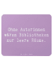 Mr. & Mrs. Panda Maus-Pad Spruch Autorin Magie mit Spruch in Lavendeltraum