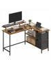 VASAGLE Eckcomputertisch Barnet in Braun - (B)135 x (H)90 x (T)105 cm