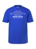Men Plus Kurzarm T-Shirt in kobaltblau