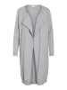 Vila Strickjacke in Light Grey Melange