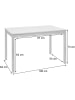 MCW Esszimmer-Set F77, Natur, Polster grau