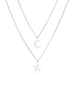 Elli Halskette 925 Sterling Silber Astro, Halbmond, Sterne, Stern in Silber