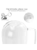 Intirilife Doppelwandiges Thermo Glas mit Henkel in 4x 250ml in Transparent