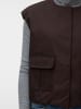 Vero Moda Oversized Weste mit Taschen in Chocolate Torte