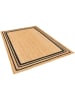 Pergamon Jute Teppich Salsa Bordüre in anthrazit