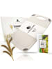 Exitoso EXITOSO Schneidebrett aus PP-Material & Weizenstroh - mit Saftrille & Griff