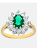 Diamant L'éternel Cluster-Ring aus 375 Gelbgold
