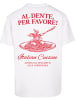 Merchcode T-Shirt "Al Dente Per Favore Tee" in Weiß