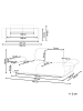 Beliani 3-Sitzer Sofa NACKA in Grün/Braun - (W) 211 x (H) 89 x (L) 110 cm