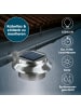 EASYmaxx Solar-Leuchte Dachrinne rund 3er-Set 1,2V Edelstahl  grau