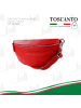 Toscanto Leder Gürteltasche Toscanto Tasche rot ca. 29cm