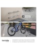 tectake Fahrradhalter aus rostfreiem Stahl für Reifenbreiten von 35 - 60 mm