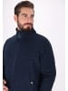 DreiMaster Herren Fleecejacke in Marine Melange