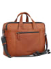 Leonhard Heyden Hamburg Aktentasche Leder 40 cm Laptopfach cognac