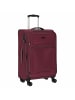 D&N Travel Line 9204 - 4-Rollen-Trolley M 66 cm erw. (schwarz) in lila