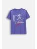 Coccodrillo Baumwoll-T-Shirt mit kurzen Ärmeln in violett