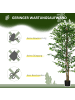 HOMCOM Künstliche Ficus-Pflanze-Ø17,5 x 180H cm-Grün