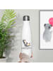 Mr. & Mrs. Panda Thermosflasche Pinguin Lachen mit Spruch in Weiß