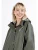 myMo Damen Oversized Regenmantel in Oliv