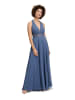 Vera Mont Abendkleid mit Spitze in Blue Stone