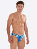 HOM Badehose Swim Micro Briefs Colibris in blue print
