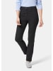 GOLDNER Kurzgröße:  Damen Jeans Slim Fit LOUISA, Stretch in schwarz
