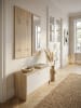 KADIMA DESIGN Wand-Garderobe SALERNO mit Spiegel & Schuhschrank Spanplatte sonoma in Sonoma