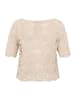 Betty Barclay Lochstrick-Pullover mit U-Boot-Ausschnitt in beige