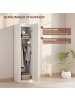 HOMCOM Kleiderschrank-40L x 52B x 180H cm-Weiß