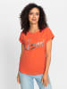 WITT WEIDEN Shirt in orange-silberfarben-bedruckt