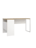 ebuy24 Schreibtisch Plus Weiß 145 x 81 cm